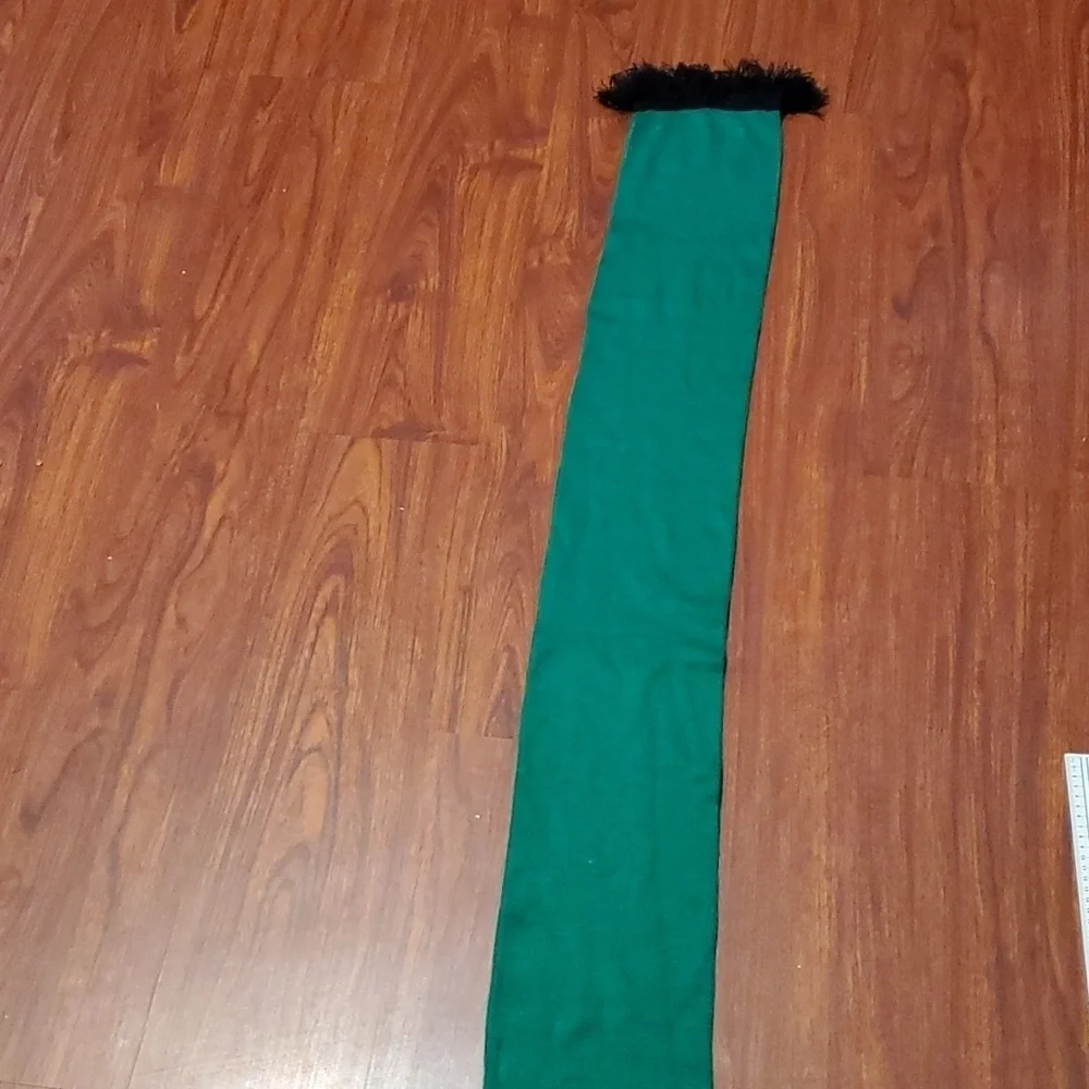 Connally Cougars scarf green black rough neck scarfs